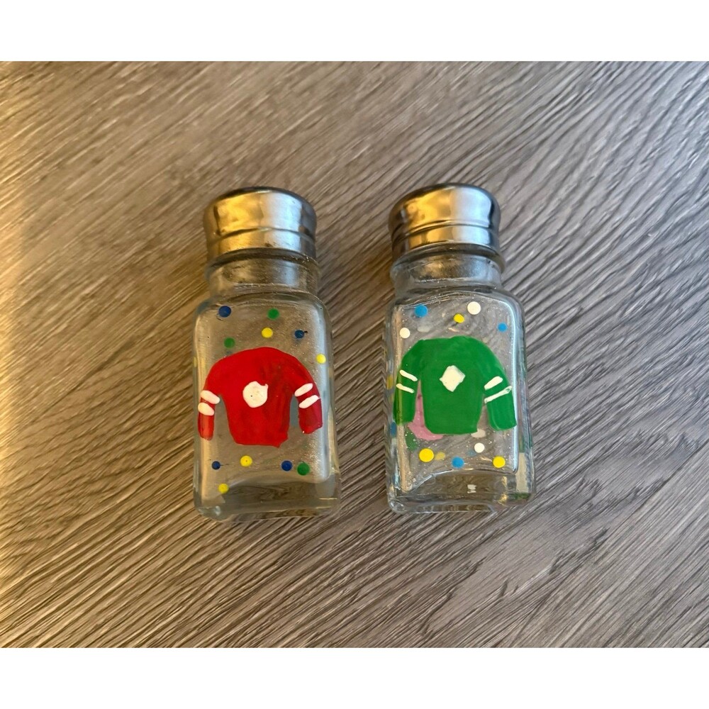 Hand Painted Jockey Silks Salt and Pepper Shakers